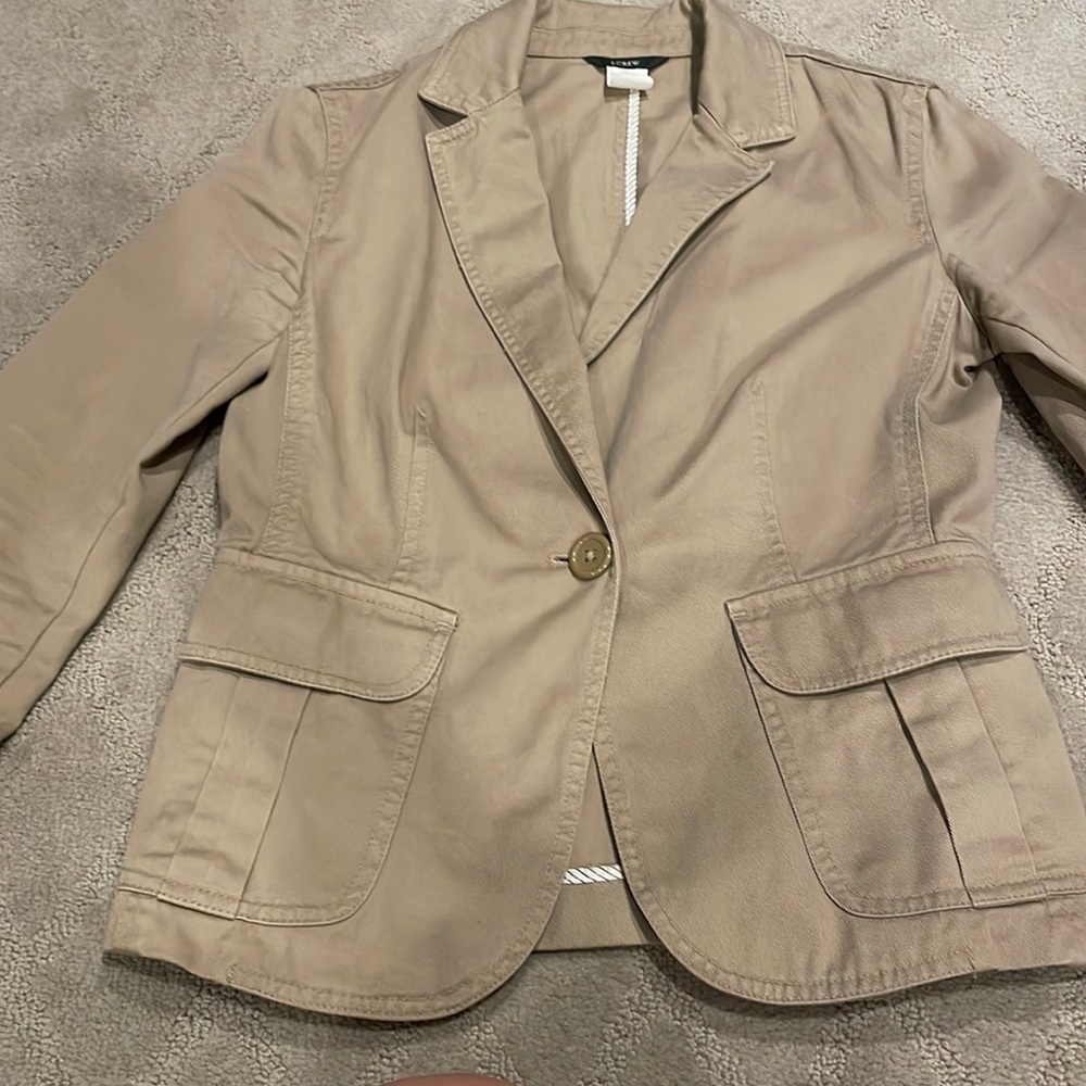 J Crew khaki blazer in size xs